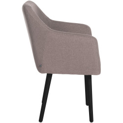 Silla De Salón Utrecht En Tela Gris topo,Negro