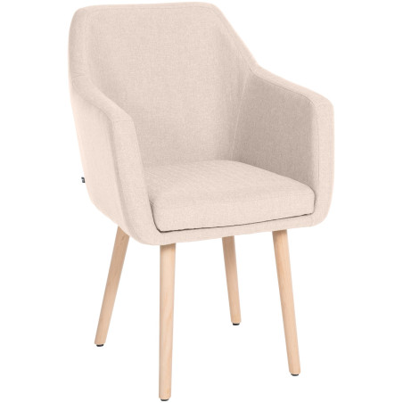 Silla De Salón Utrecht En Tela Beige,Natural