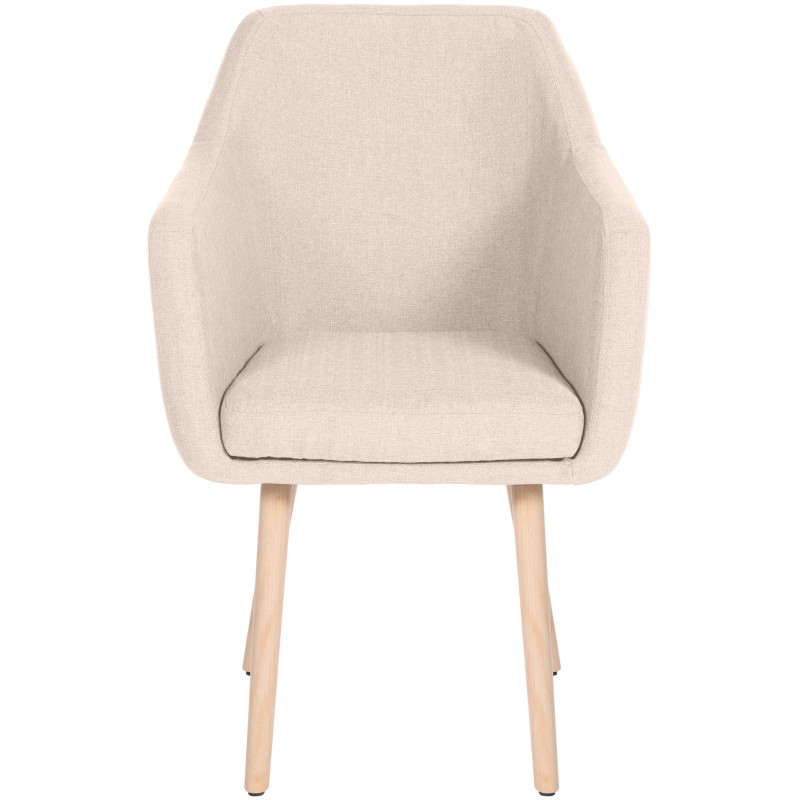 Silla De Salón Utrecht En Tela Beige,Natural