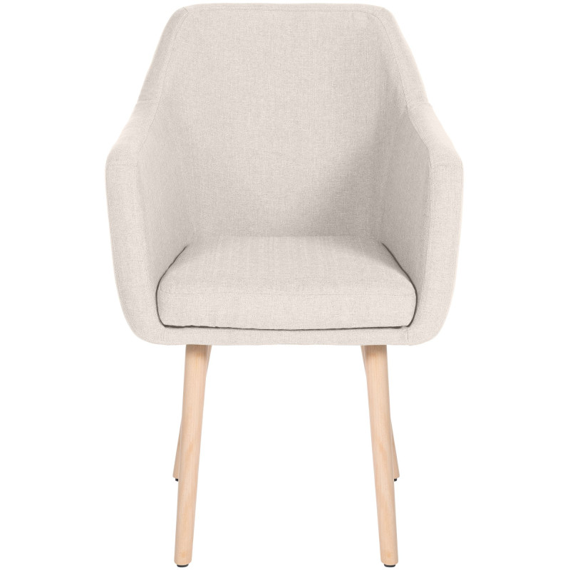 Silla De Salón Utrecht En Tela Crema,Natural