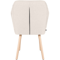 Silla De Salón Utrecht En Tela Crema,Natural
