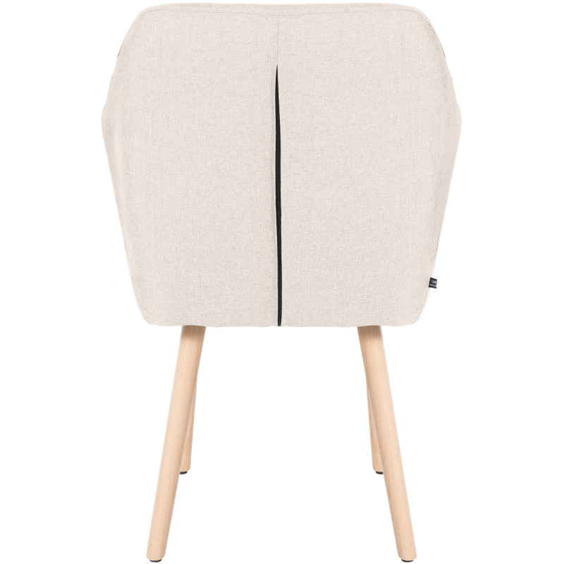 Silla De Salón Utrecht En Tela Crema,Natural