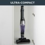 ROWENTA Aspirateur balai sans fil, Tube flexible, Compact, Tous types de surface, Autonomie 40 min, X-Trem, Noir/violet RH1238WO