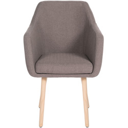 Chaise visiteur Utrecht tissu natura taupe