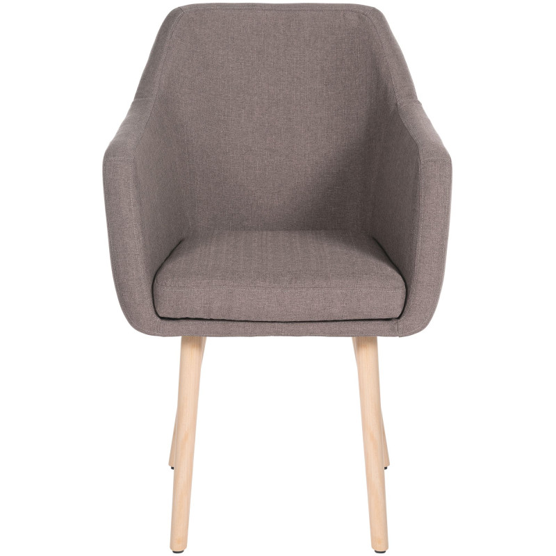 Chaise visiteur Utrecht tissu natura taupe