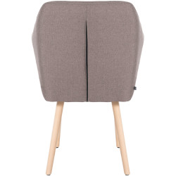 Chaise visiteur Utrecht tissu natura taupe