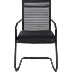 Chaise visiteur noire Denny