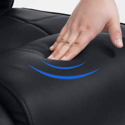 Chaise visiteur Attila noir/noir