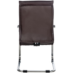 Ensemble de 2 chaises visiteurs marron Hobart