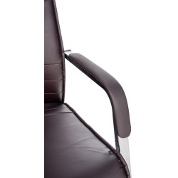 Lot de 2 chaises visiteurs Hobart marron