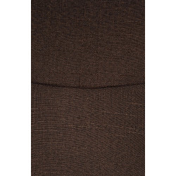 Lot de 2 chaises visiteurs Hobart tissu marron