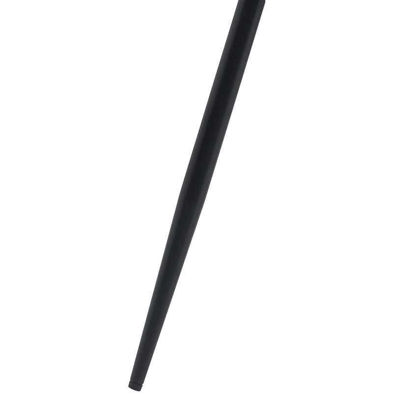 Fauteuil visiteur Enid, tissu noyer/noir