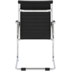 Chaise visiteur Hakon noire