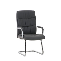 Chaise visiteur Caro grise