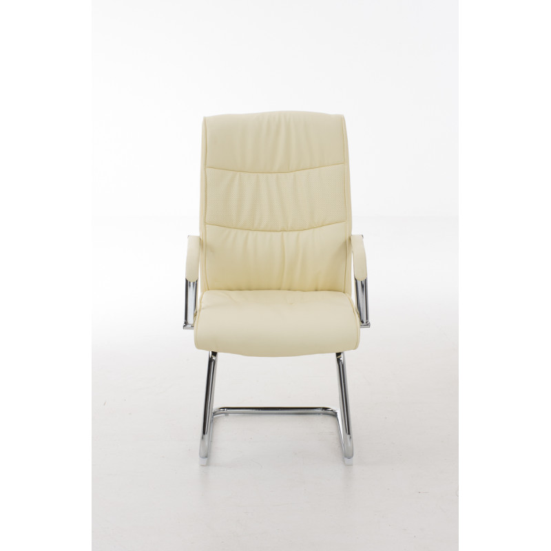 Chaise visiteur Caro crème