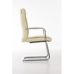 Chaise visiteur Caro crème