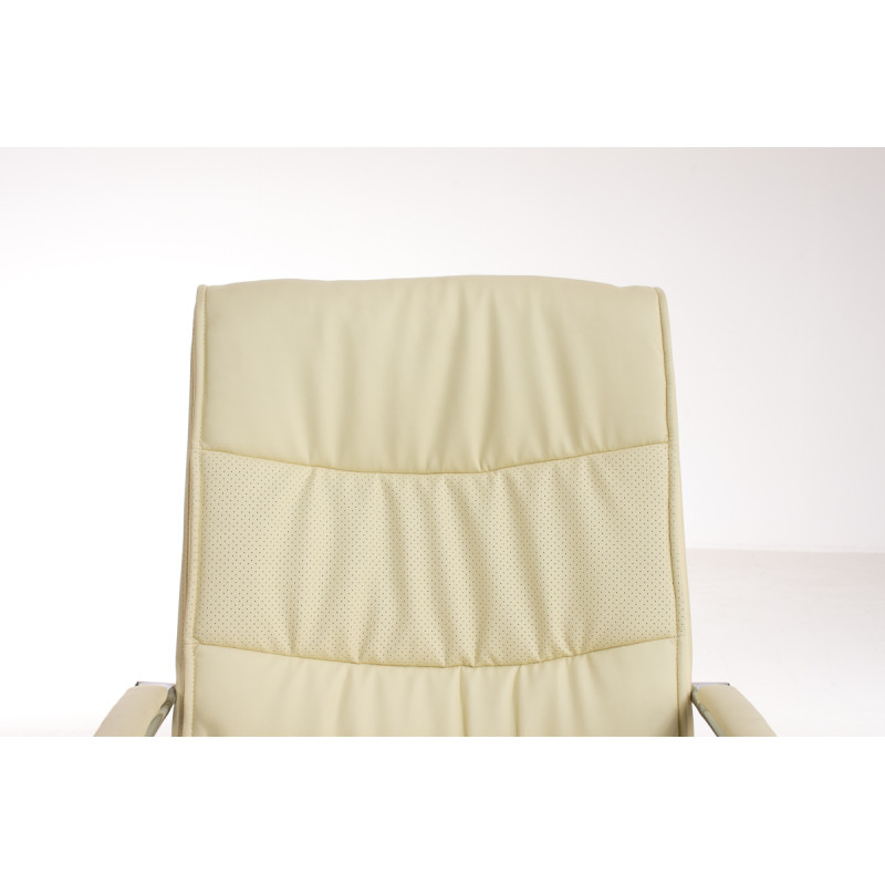 Chaise visiteur Caro crème