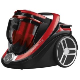 ROWENTA Aspirateur sans sac Silence Force Cyclonic Parquet, Capacité 2,5 L, Silencieux, Rouge et gris RO7649EA