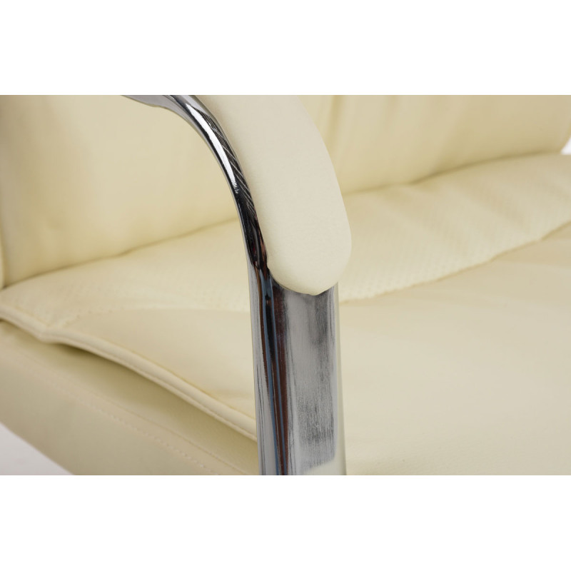 Chaise visiteur Caro crème