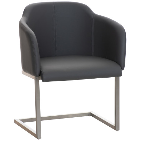 Chaise visiteur Magnus gris