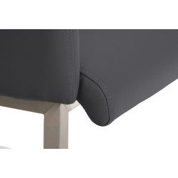 Chaise visiteur Magnus gris