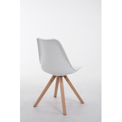 Chaise visiteur Toulouse Natura Square | blanc