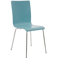 Chaise visiteur Pepe bleu clair