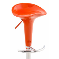 Ensemble de 2 tabourets de bar Saddle orange