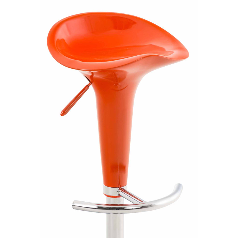 Ensemble de 2 tabourets de bar Saddle orange