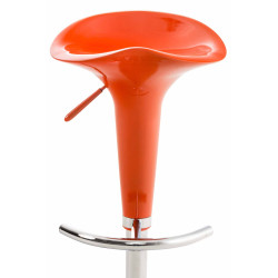 Ensemble de 2 tabourets de bar Saddle orange