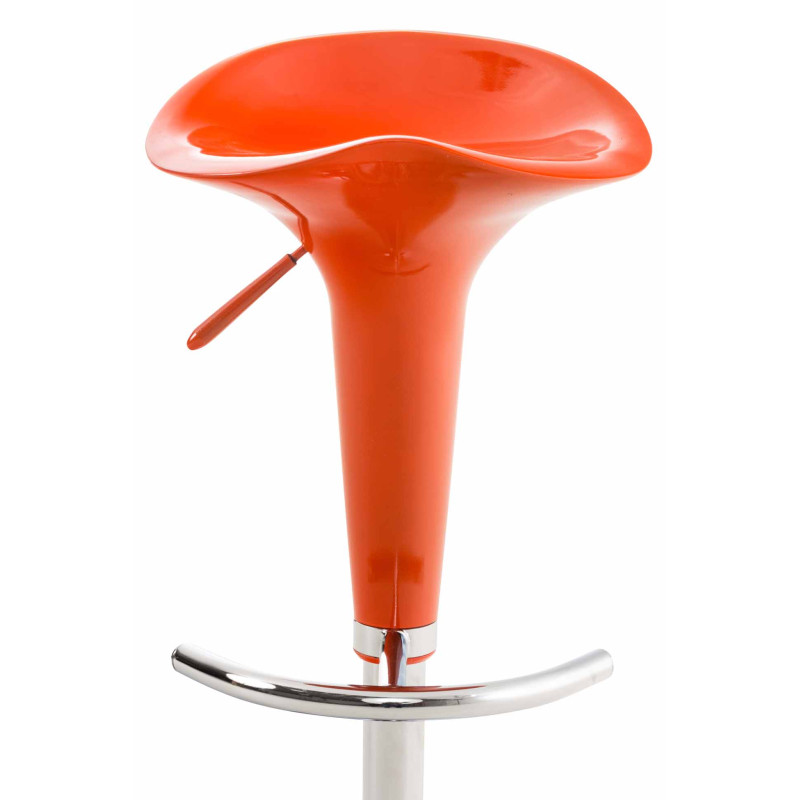 Ensemble de 2 tabourets de bar Saddle orange