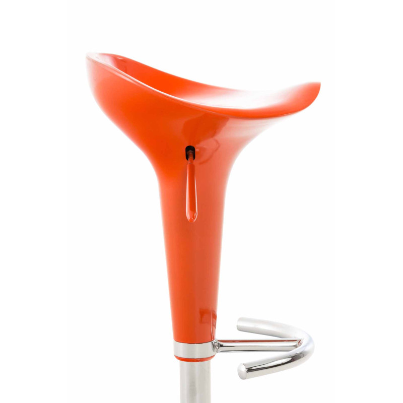 Ensemble de 2 tabourets de bar Saddle orange