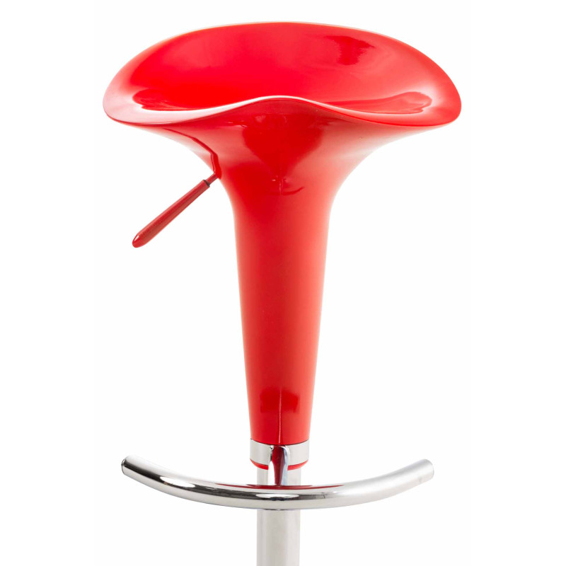 Ensemble de 2 tabourets de bar Saddle rouge