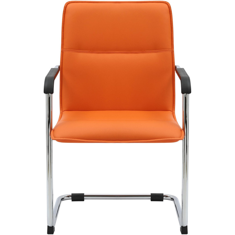 Chaise visiteur Seattle orange