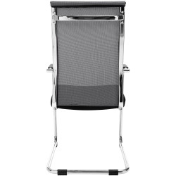 Chaise visiteur Brenda grise