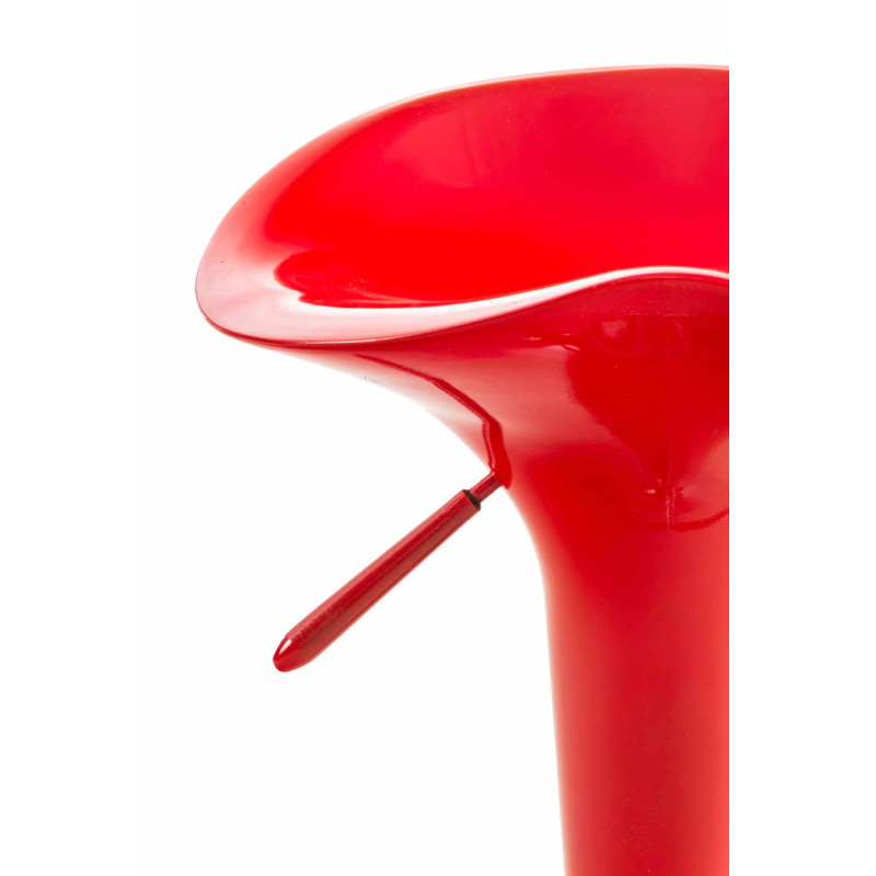 Ensemble de 2 tabourets de bar Saddle rouge