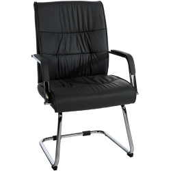 Chaise visiteur Sievert, noire