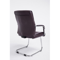 Chaise visiteur marron Sievert