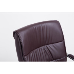 Chaise visiteur marron Sievert