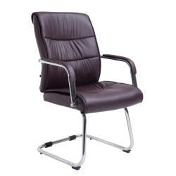 Chaise visiteur marron Sievert