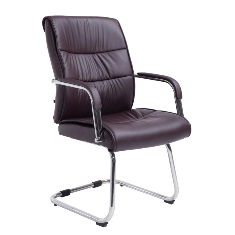 Chaise visiteur Sievert marron