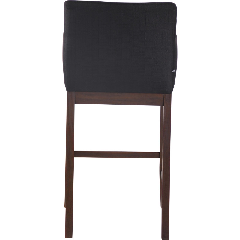 Tabouret de bar Laredo en tissu antique noir