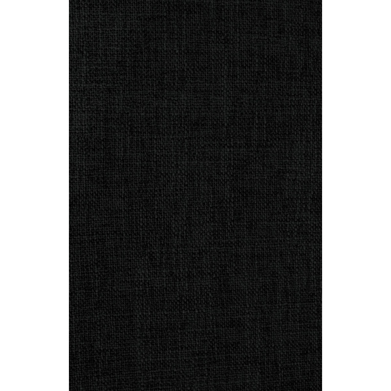 Chaise visiteur Kingston tissu naturel/noir