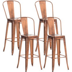 Ensemble de 4 tabourets de...