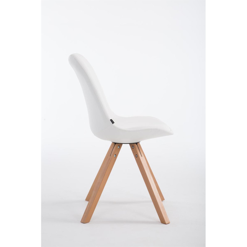 Chaise visiteur Laval Natura Square | blanc