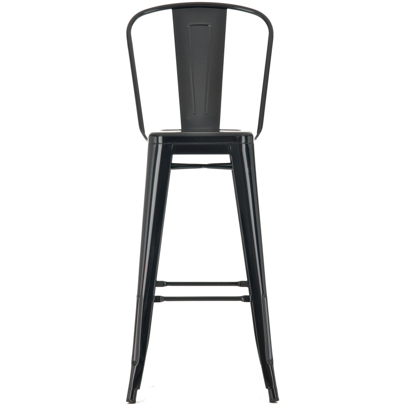 Ensemble de 4 tabourets de bar Aiden noir