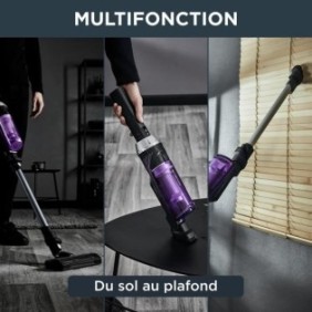 ROWENTA X-Nano Aspirateur Balai sans fil, Autonomie 40 min, Léger, Convertible en aspirateur a main, Charge base murale, YY5074F