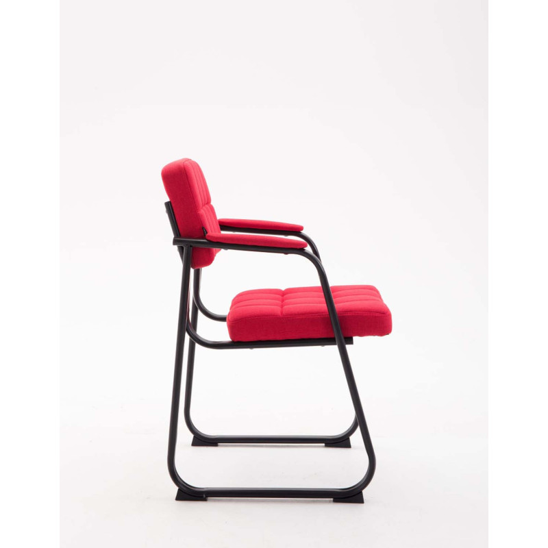 Chaise visiteur en tissu Canada B | rouge