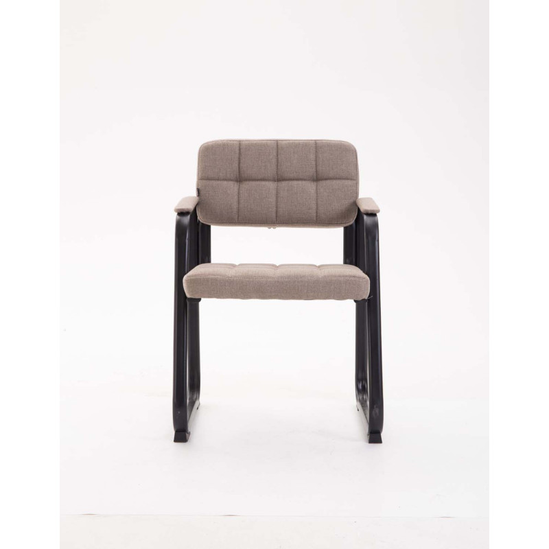 Chaise visiteur en tissu Canada B | taupe