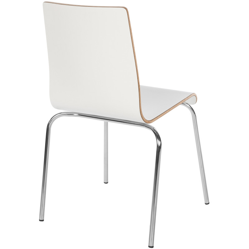 Chaise visiteur Gahanna blanche